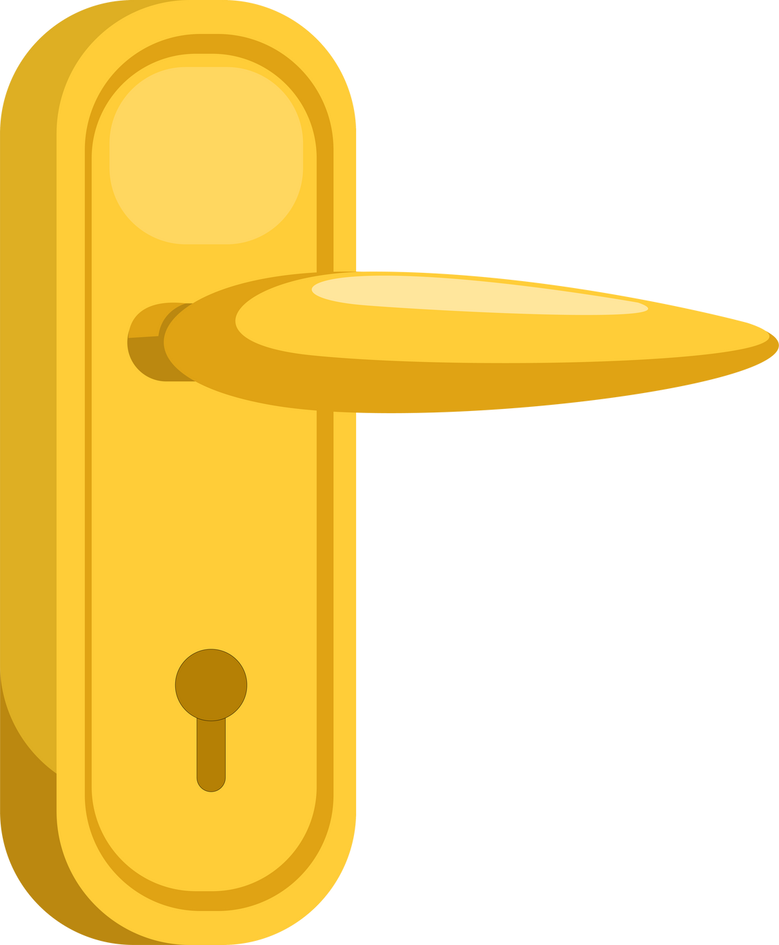 Door handle gold
